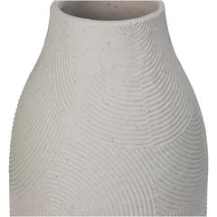 Schilliger Sélection  Vase porcelaine brossé Blanc 9.9x9.9x21.4cm