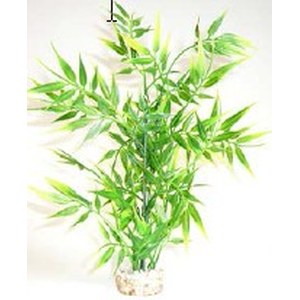 Tyrol - Décoration Bambou Large Plantes pour Aquarium - 25cm