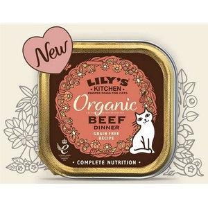 Lily's  Lily's cat Adult Organic Beef Dinner 85g  85g