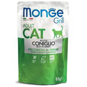 Monge  Monge Grill Cat Adult Rabbit 85g  