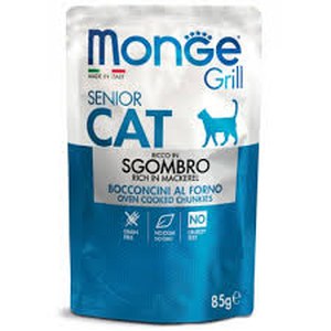 Monge  Monge Grill Cat Senior Mackerel 85g  
