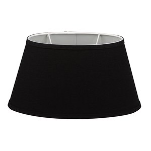 Schilliger Design Bellini Abat-jour Bellini ovale Noir 25.5x17x35x25.5x18.5cm