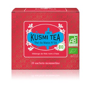 Kusmi Tea  Thé du Matin Bio - Etui 20 sachets mousseline - 40gr  40gr