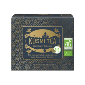 Kusmi Tea  Earl Grey Intense Bio - Etui 20 sachets mousseline - 40gr  40gr