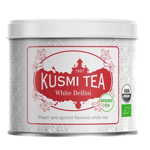 Kusmi Tea  White Bellini Bio - Boîte métal 90gr  90gr