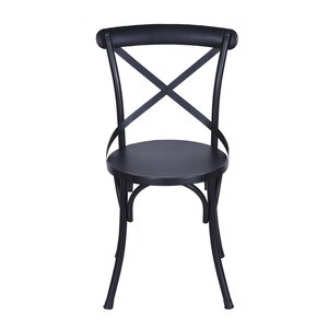 Schilliger Design  Chaise Queens en acier Noir 41x41x89cm