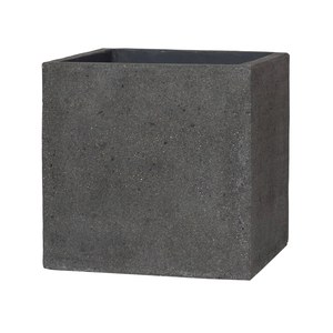 Potterypots Cement and Stone Block L Gris ardoise 50x50x50cm 121L