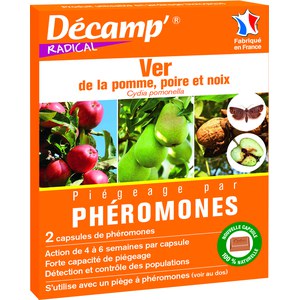 Décamp  Pheromone Contre Le Ver De La Pomme Poire Noix 2 Capsules  2 CAPSULES