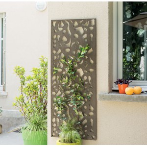 Treillis de jardin pour plantes grimpantes, treillis pour plantes  grimpantes, fleurs de concombre, clématites, clôture en métal vintage,  style