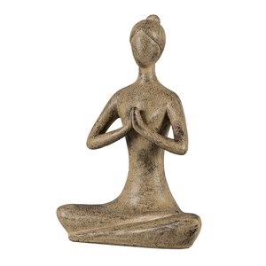 Schilliger Sélection Yoga Statue Yoga Sumatra 03D taupe M Brun noisette L33xW22xH47cm
