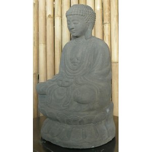 Schilliger Sélection  Bouddha assis - Japon, sur socle de 50cm de haut  28x25x48