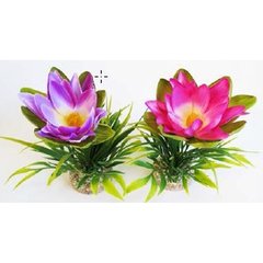   Décoration aquarium LOTUS FLOWER  18 cm