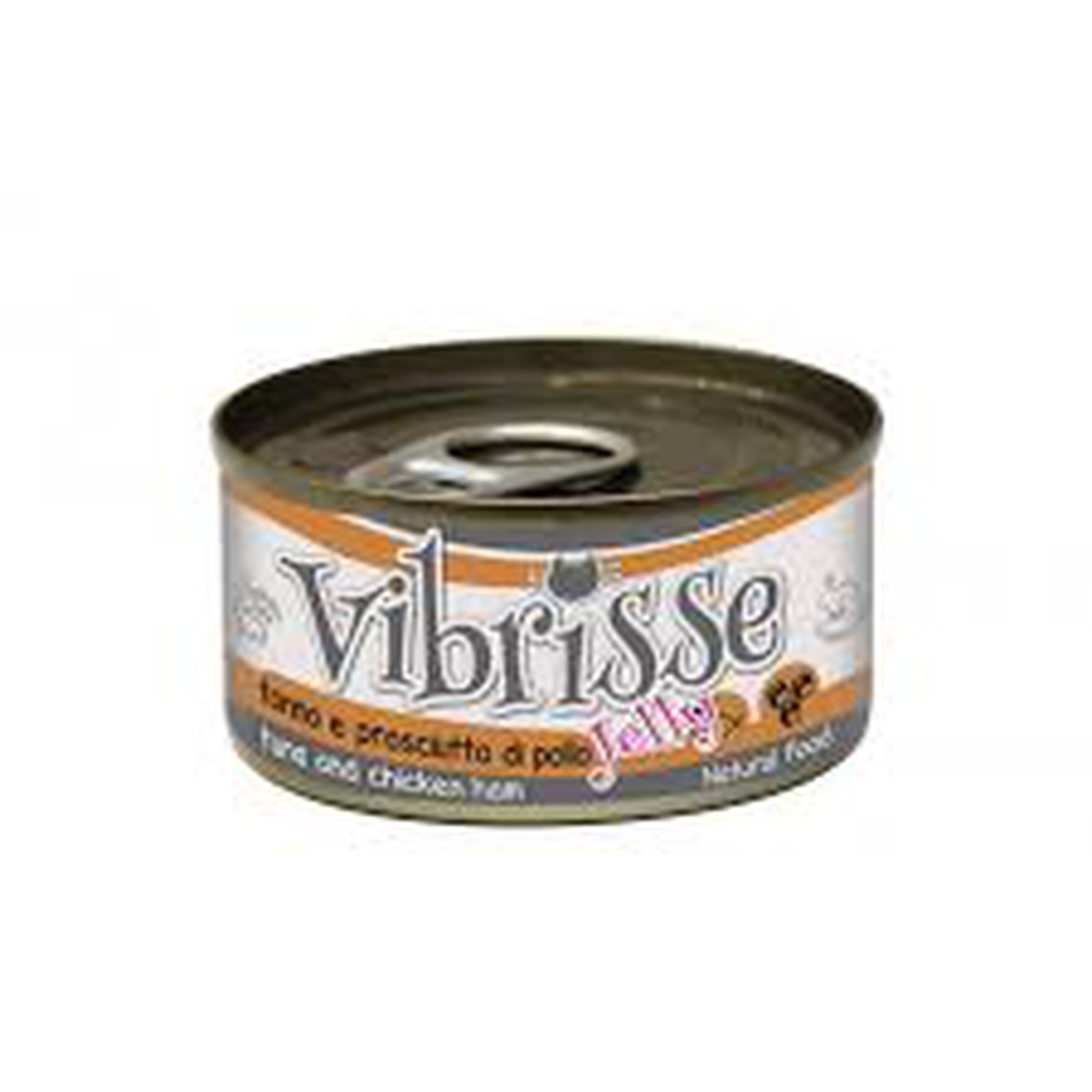 Vibrisse  Vibrisse chat jelly thon et jambon de poulet 70g  70g