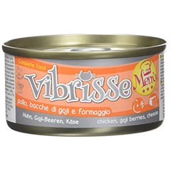 Vibrisse  Vibrisse chat menu poulet, goji et fromage 70g  70g