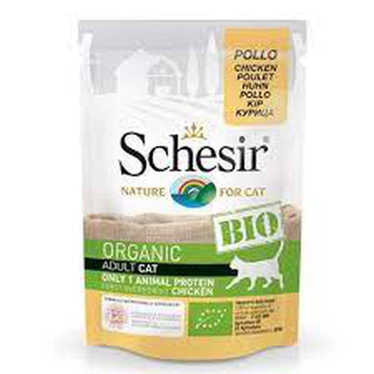 Schesir  SCHESIR BIO Adult Cat poulet 85g  