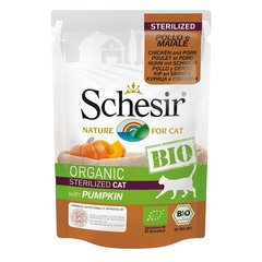 Schesir  SCHESIR BIO Ad. poulet&porc+courge 85g  