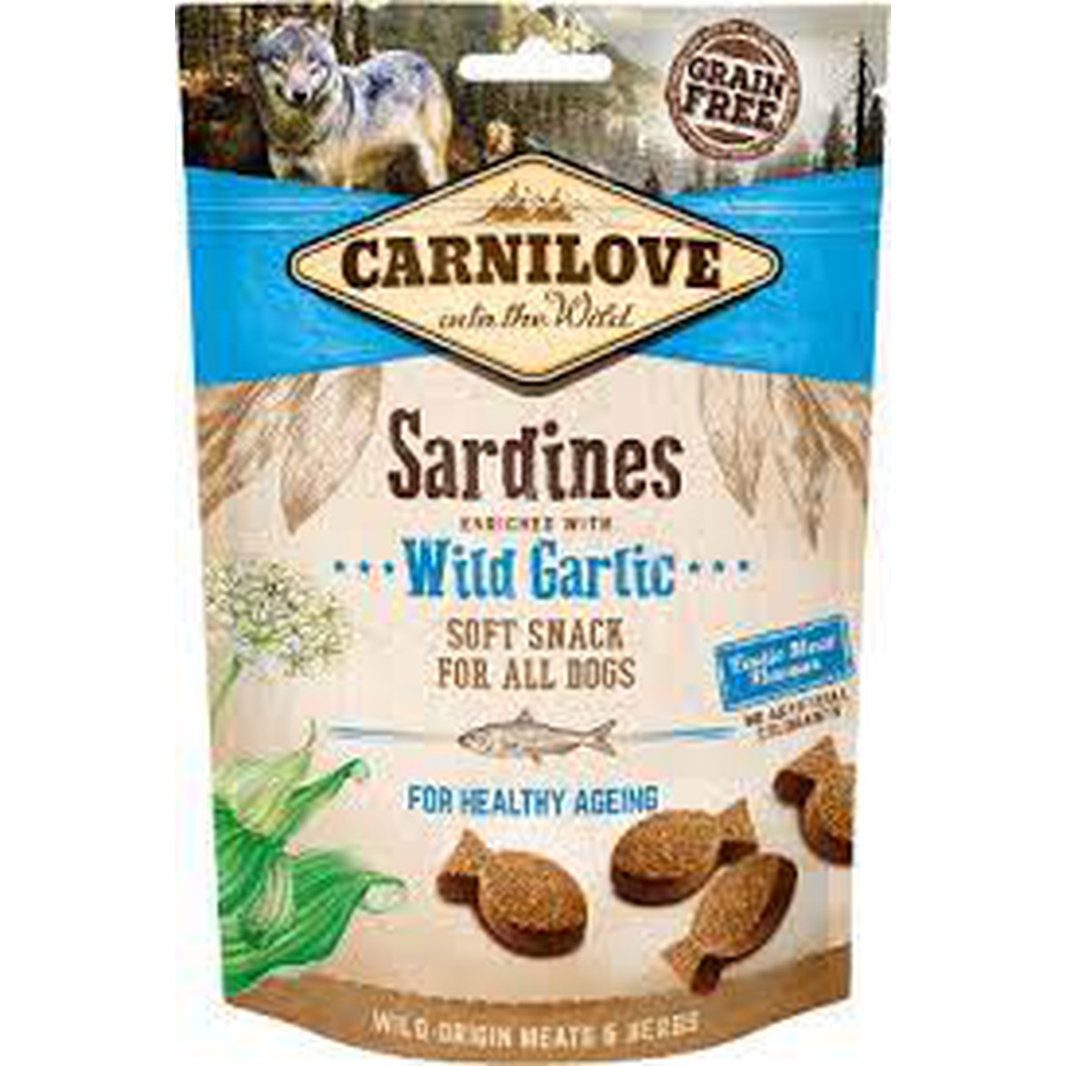   Carnilove Dog Soft Snack Sardines à l'ail sauvage 200g  