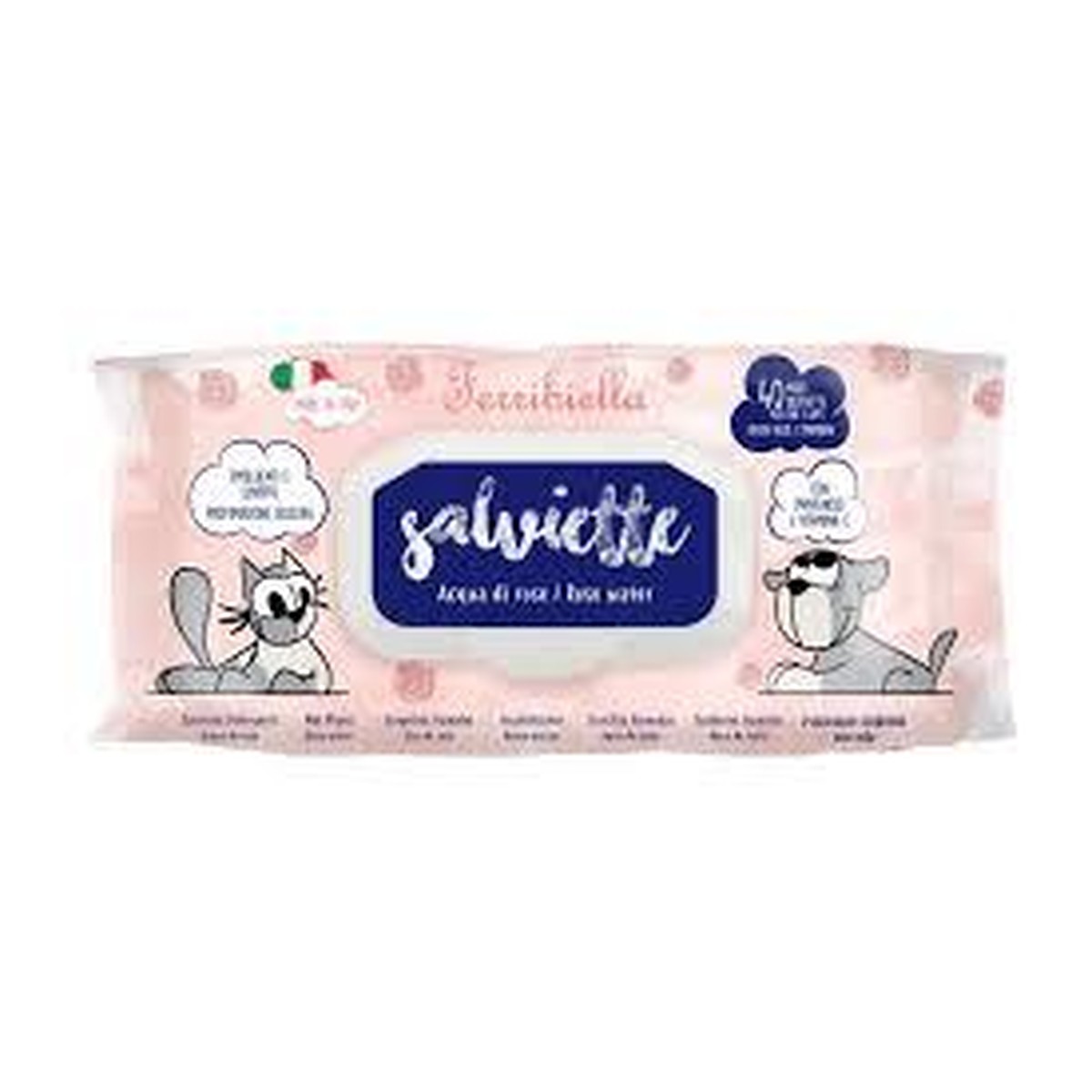 Ferribiella  Lingettes eau de rose  40 lingettes