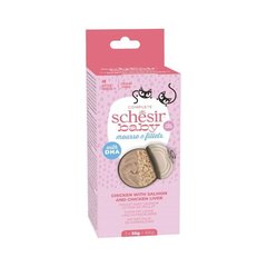 Schesir  SCHESIR BABY MOUSSE & FILET BOITE 3X55G POULET ET SAUMON  