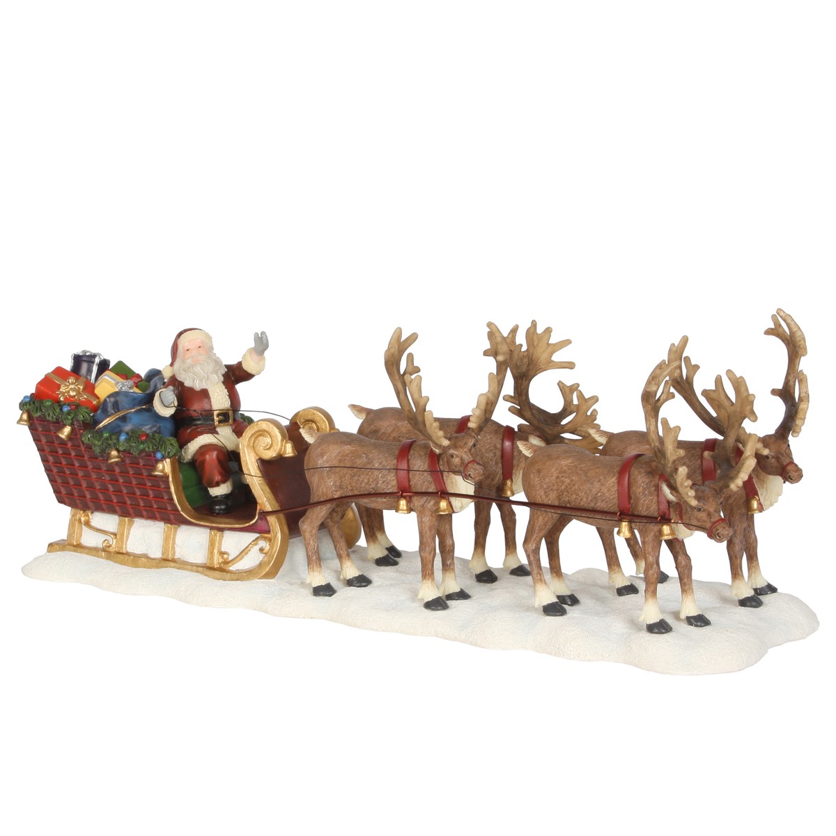 Maquette Luville Pere Noel Et Son Traineau 21x6 5x8cm Schilliger