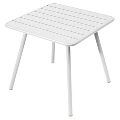 Fermob Luxembourg Table Luxembourg carrée 4 pieds Blanc L 80 x l 80 x H74cm