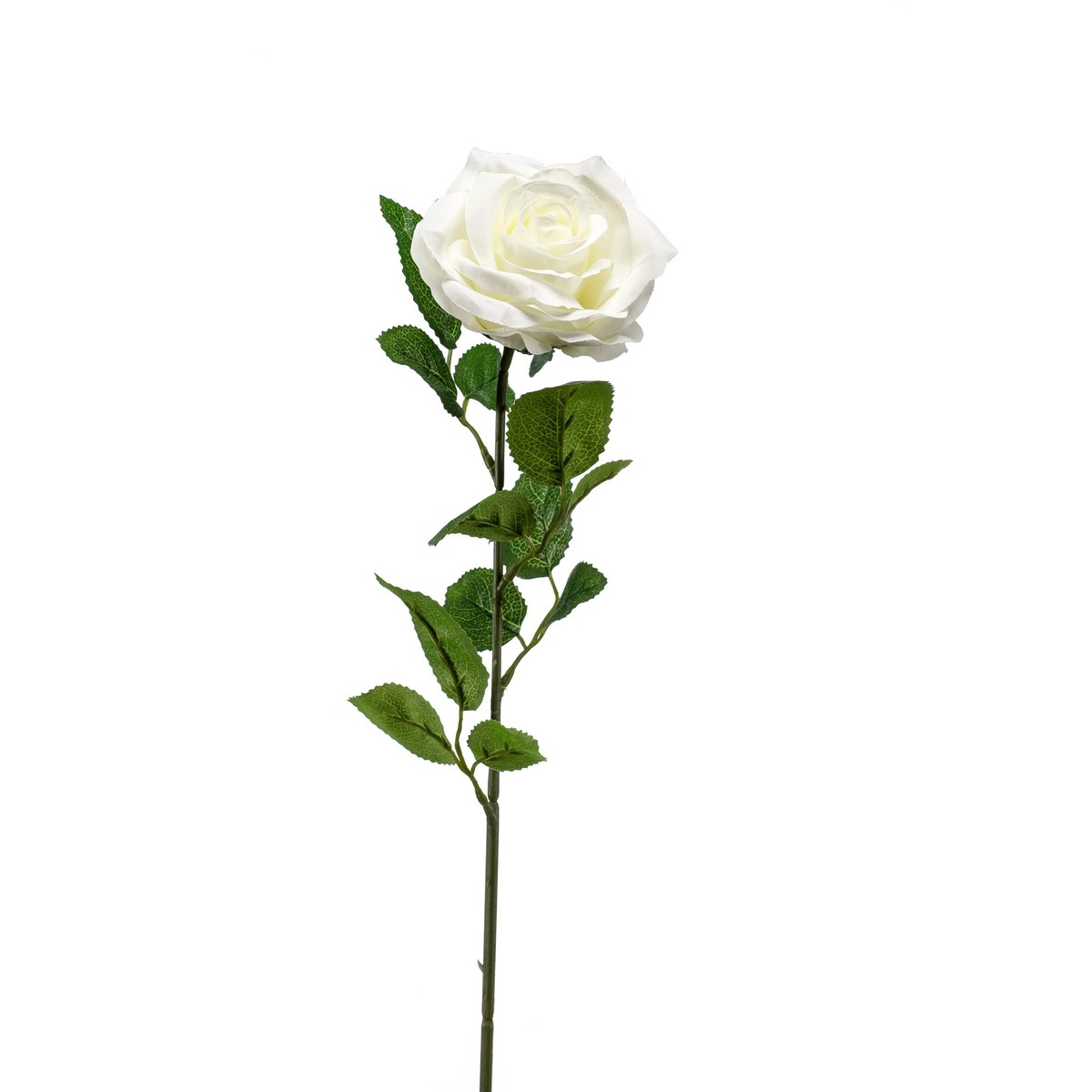Schilliger Sélection  Rose Marleen en branche artificielle Blanc crème 63cm