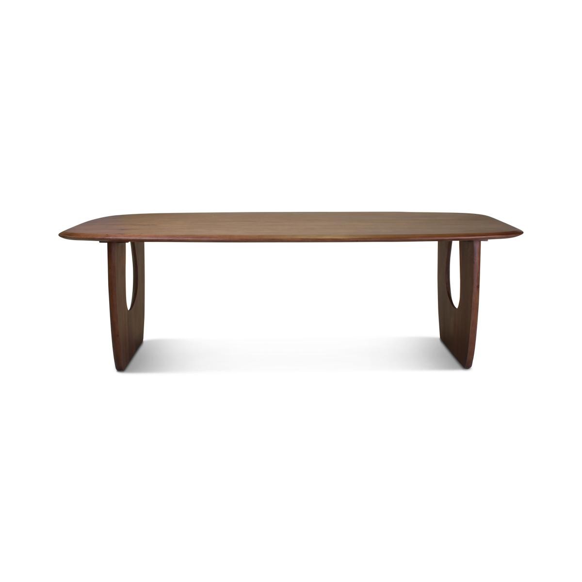 Castle Line Panton Table Panton organique marron Brun tabac 240x110xH76cm