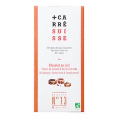 Carré Suisse  Chocolat au Lait, caramel & sel de Guérande  100gr