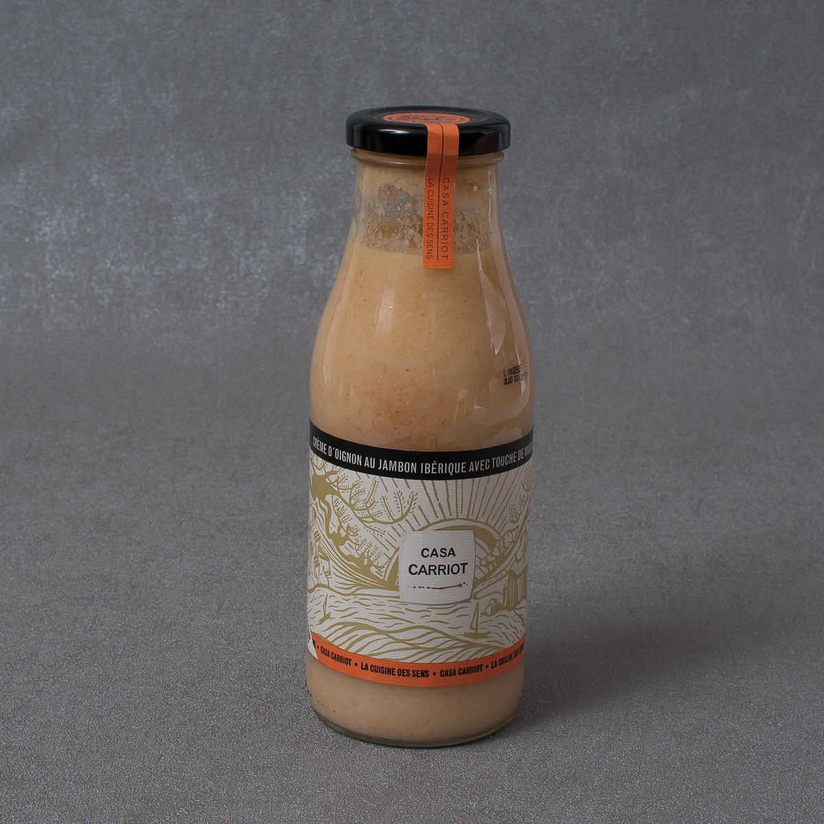 Casa Carriot  Crème d´Oignon au Jambon Ibérique avec touche de Massalé, 485 ml  485ml
