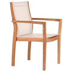 Barlow Tyrie Horizon Fauteuil de repas Horizon Blanc coquille d'œuf 58.2cmx89.8cmx58.3cm