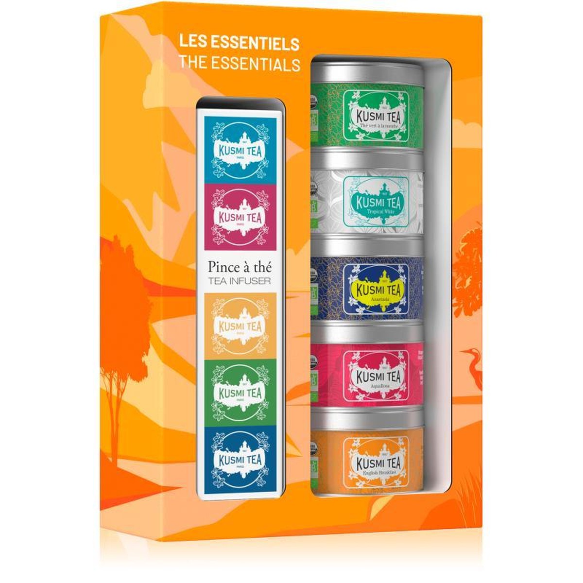 Kusmi Tea  Coffret Les Essentiels 24 sachets BIO  Coffret