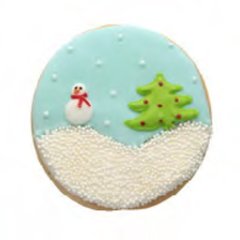 Carlota's  Sablé Déco Noël Snowball  7x7cm