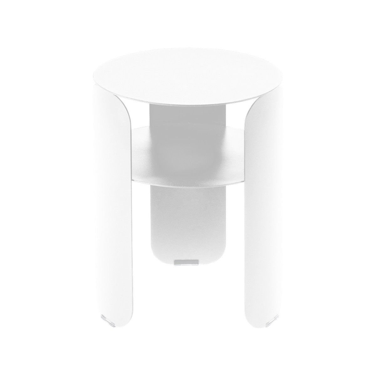 Fermob Bebop Table d'appoint Bebop Blanc L 35 x l 35 x H45.5cm Diam : 35