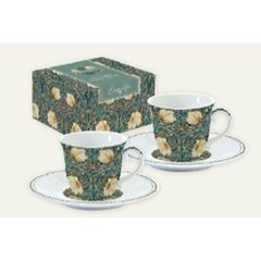  WILLIAM MORRIS Set 2 Tasses à Café WILLIAM MORRIS Vert bouteille 80ml