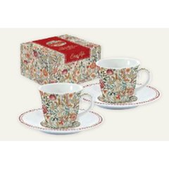  WILLIAM MORRIS Set 2 Tasses à Café WILLIAM MORRIS Beige 80ml