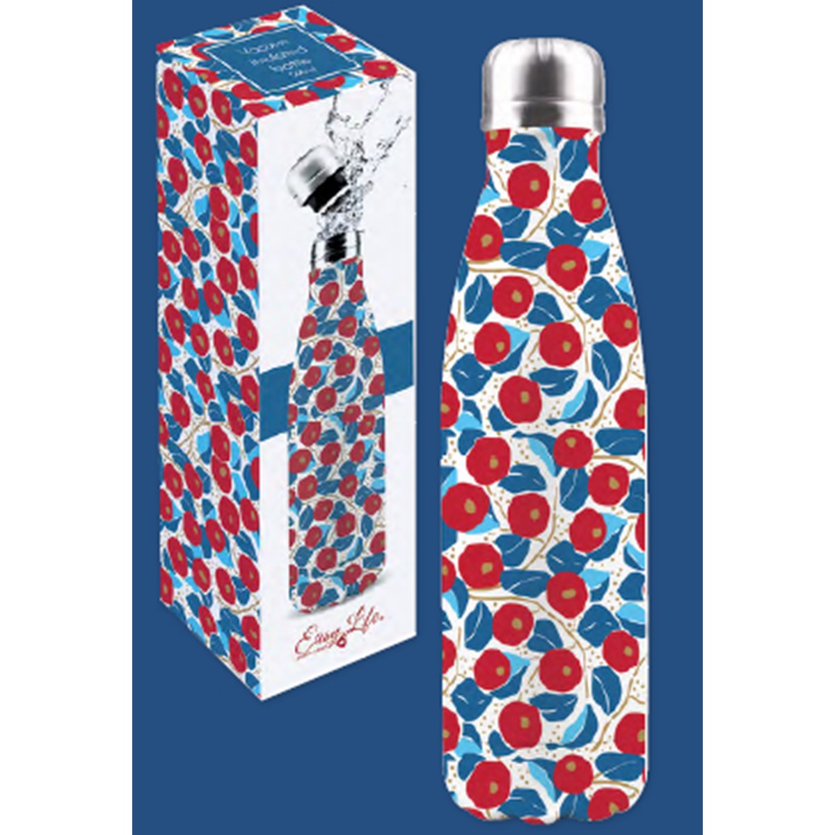  FLOWER POWER BLUE Bouteille isotherme FLOWER POWER BLUE  500ml