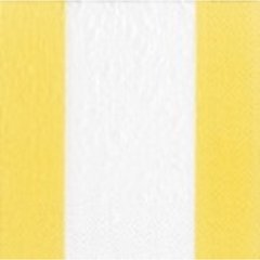 Caspari  Serviette Lunch  Yellow Bandol stripe Jaune bouton d’or 