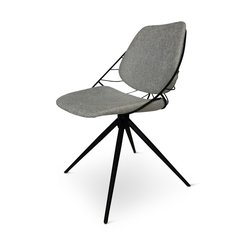 Castle Line Rafael Chaise Rafael pivotante gris clair Gris perle 50x53x45/80cm