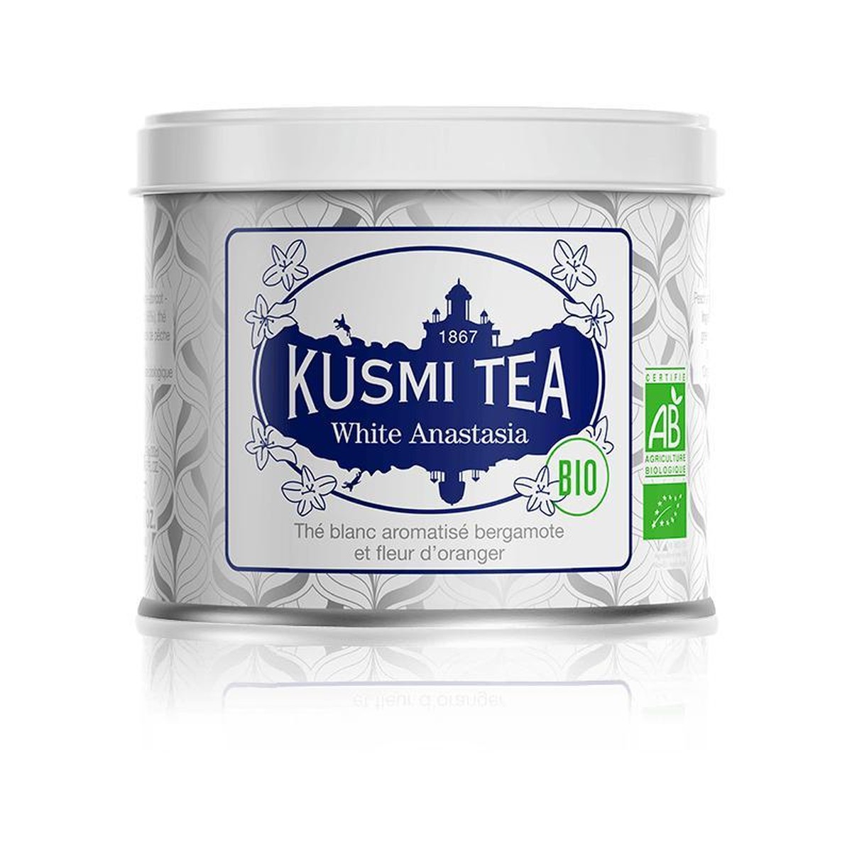 Kusmi Tea  White Anastasia Bio - Boîte métal 90g  90gr