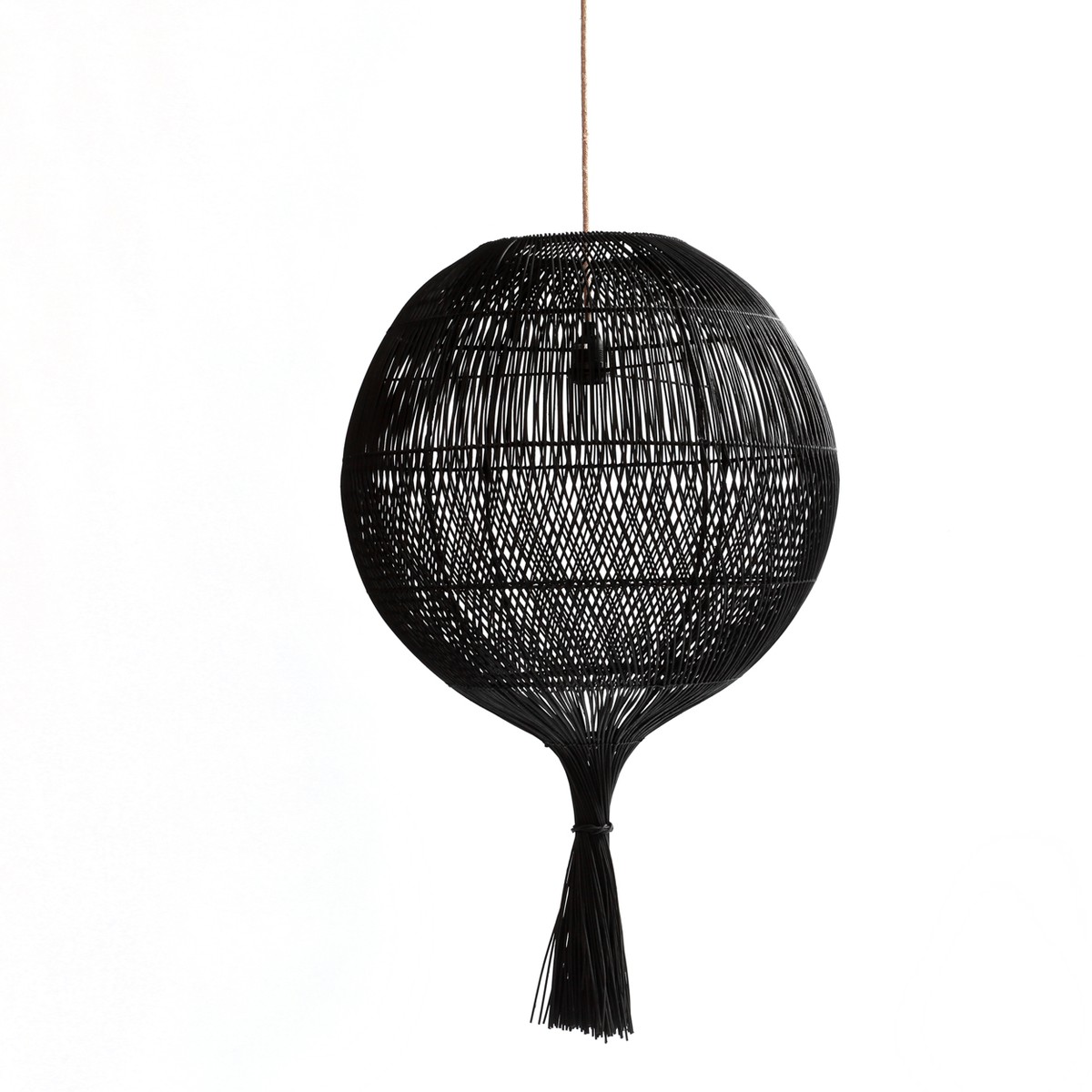 Bazar Bizar  Suspension-Lampe Wonton noire  50x50x80cm