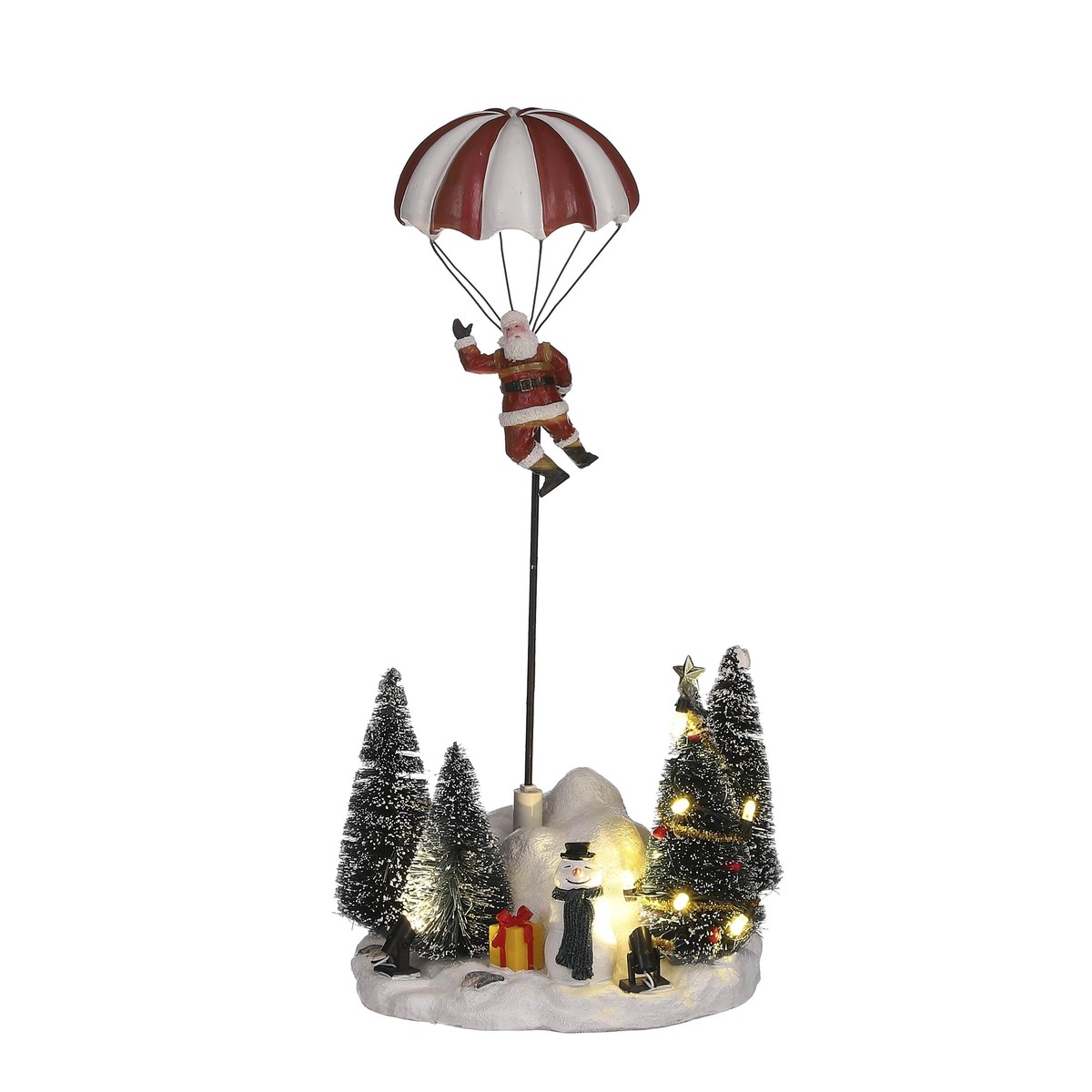 Luville Luville Père Noël en parachute  13x12.5x29cm