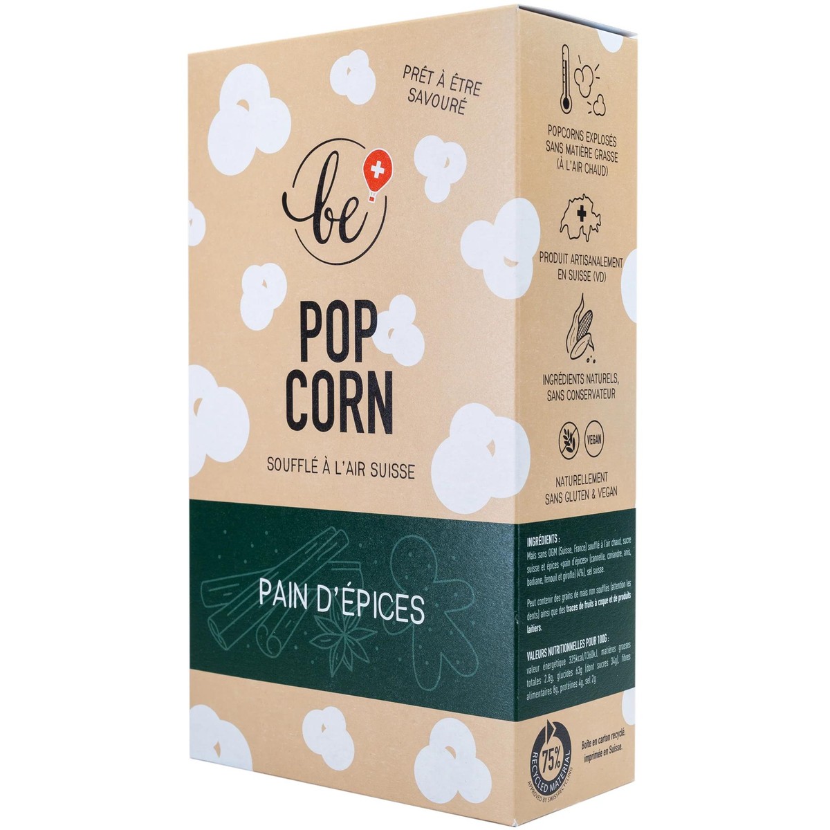 Be! Popcorn  Popcorn Pain d'Epices  70gr