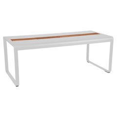 Fermob Bellevie Table Bellevie avec rangement Blanc L 196 x l 90 x H74cm