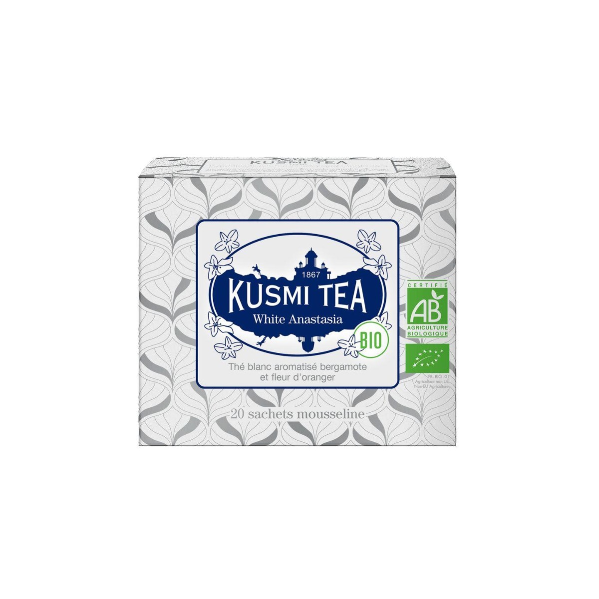 Kusmi Tea THE BIO White Anastasia Bio - Etui 20 sachets mousseline - 40gr  40gr