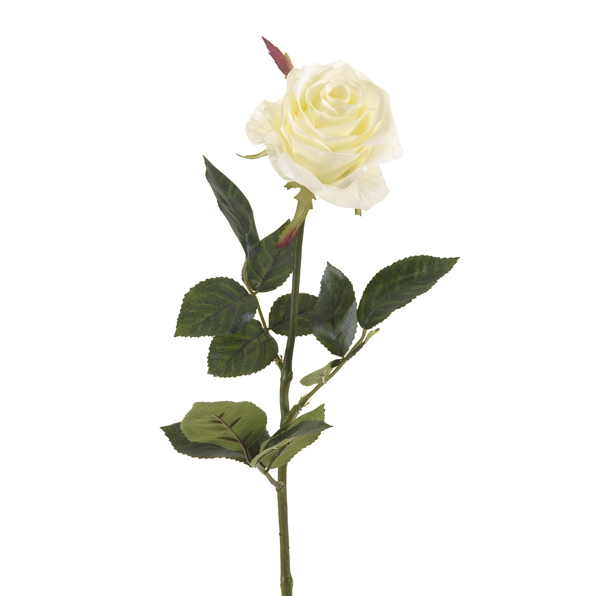 Schilliger Sélection  Rose simone en branche artificielle Blanc 73cm
