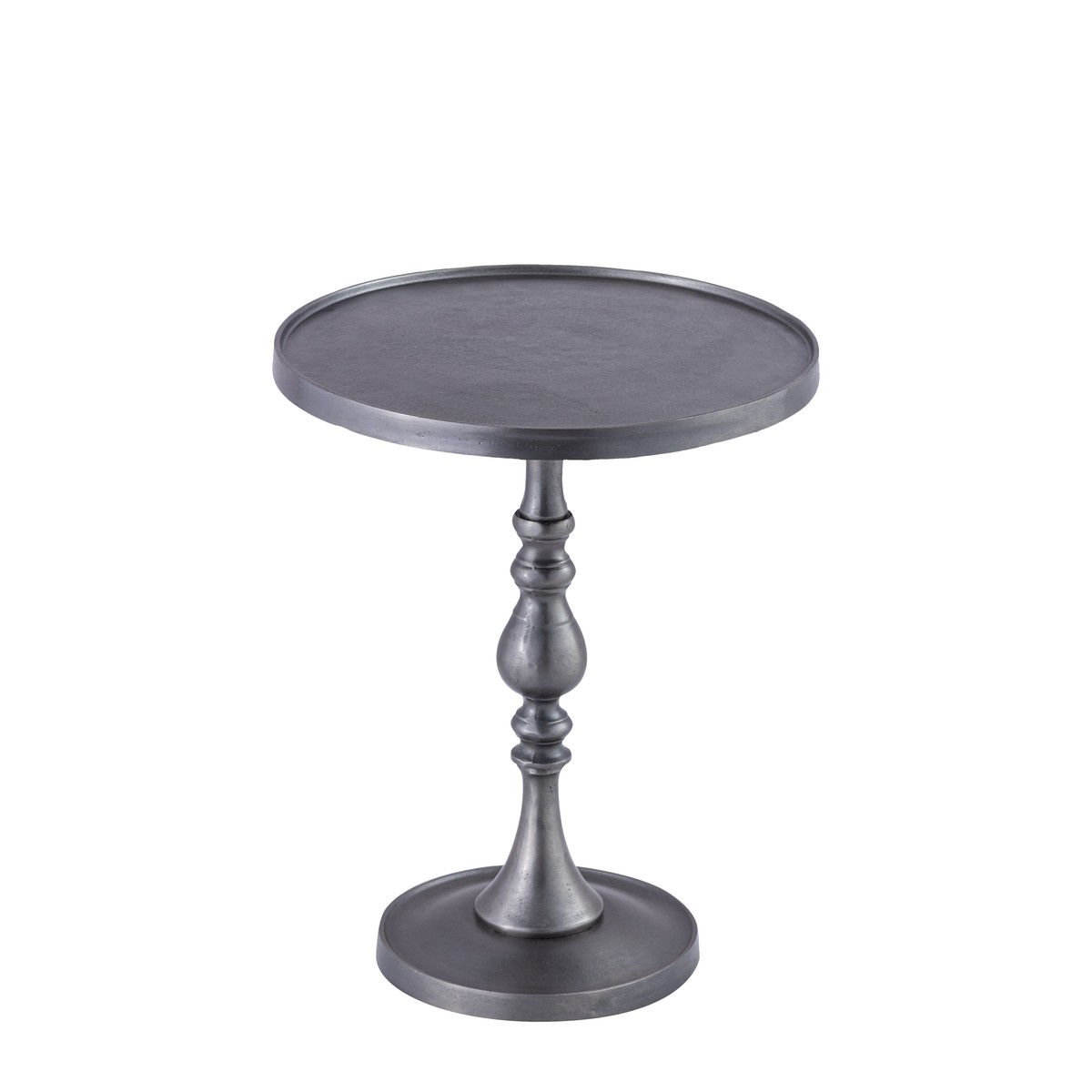 Schilliger Design  Table d'appoint Nax ronde Gris plomb 44x55cm