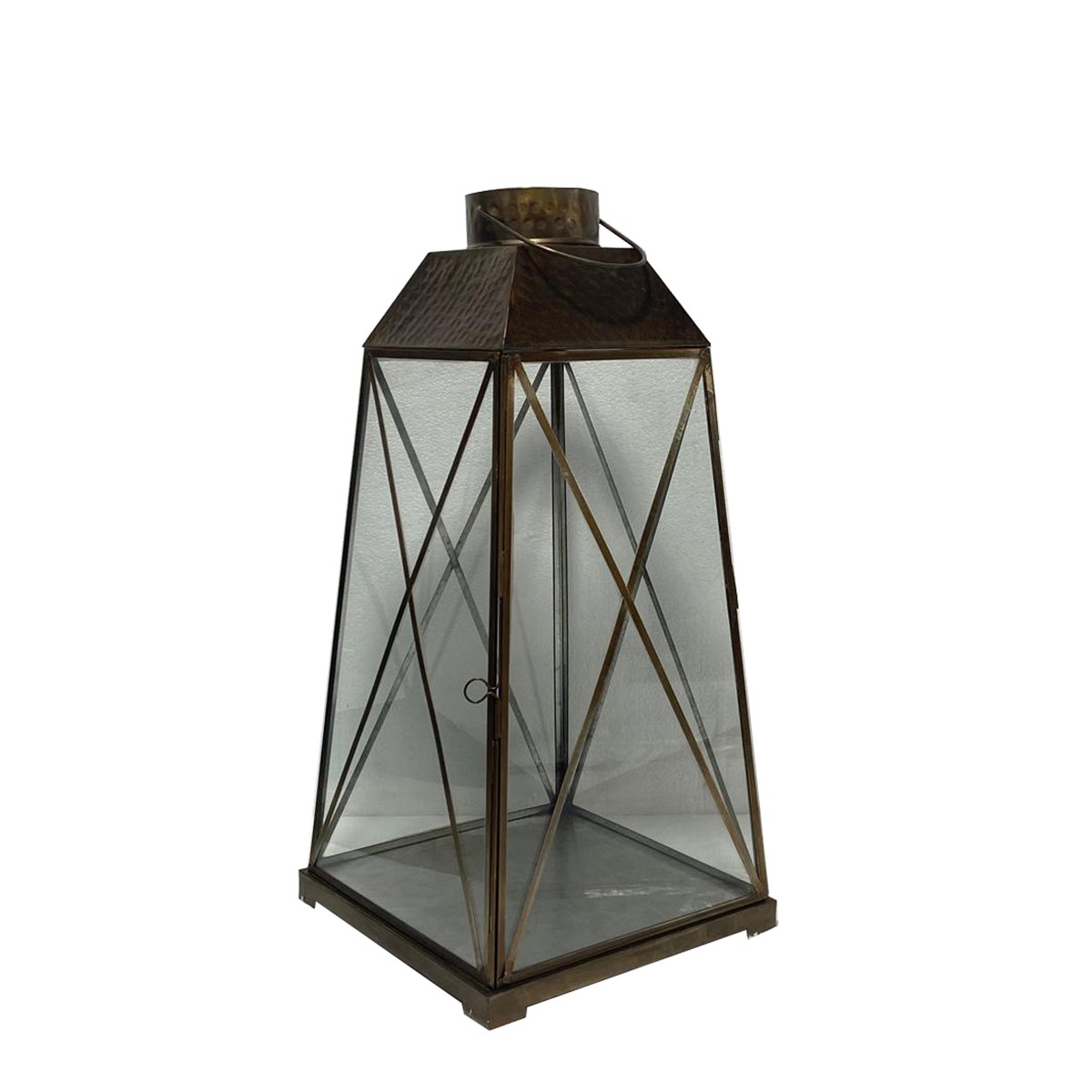 Schilliger Design  Lanterne Barcelone carrée Brun cuivre 26x26x53cm