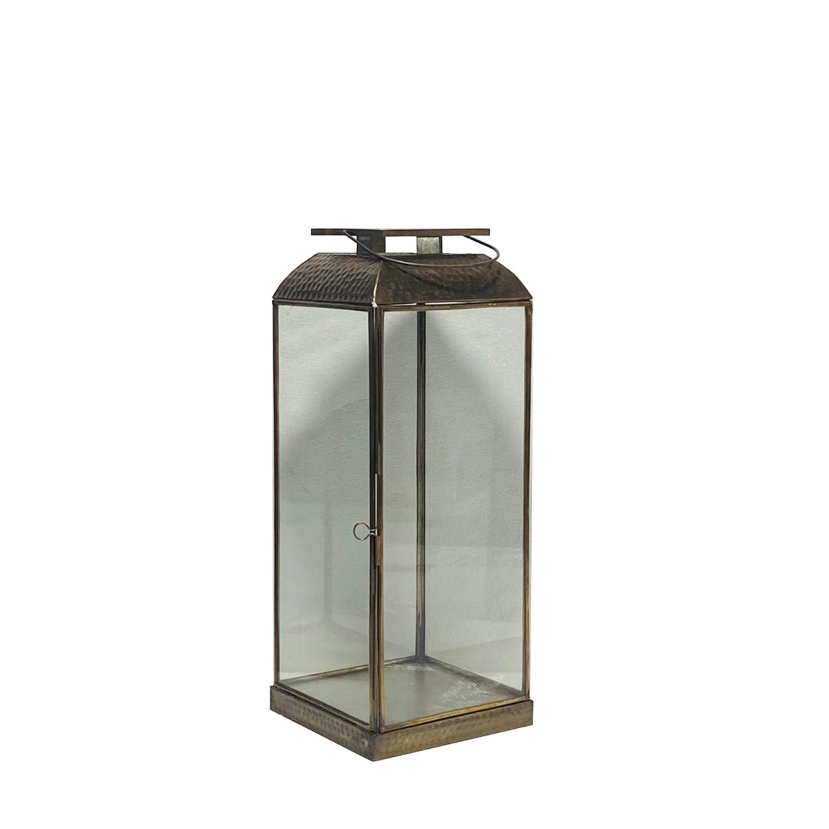 Schilliger Design  Lanterne Valence carrée Brun cuivre 19.5x19.5x50cm
