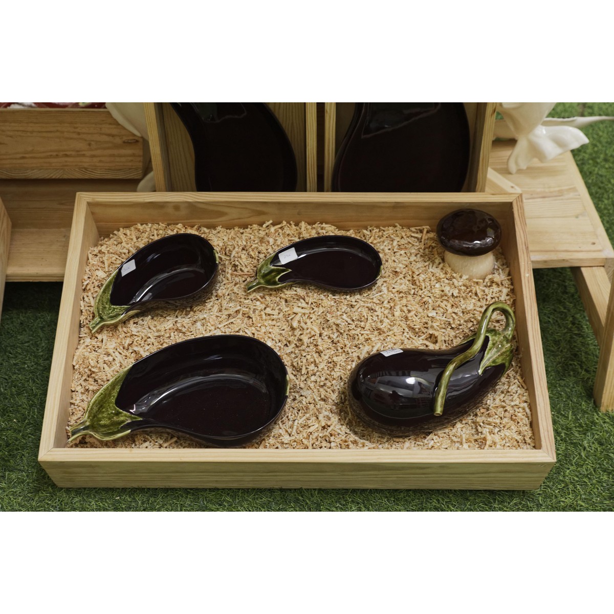 Bordallo Aubergine Plat Aubergine  50x28.5x4.5cm