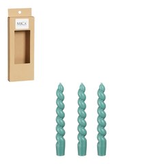 Schilliger Sélection  Chandelles Twist 3pcs Bleu turquoise 2.4x18.5cm